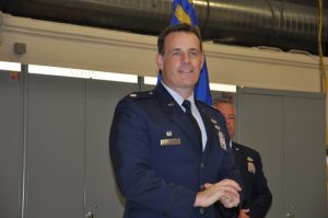 Jason Haynes in blue Air force uniform